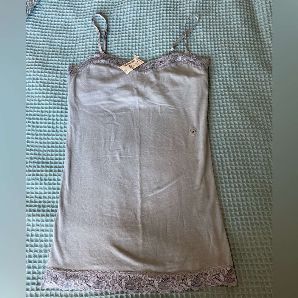 Brand New Gray Aeropostale Lace Trimmed Camisole